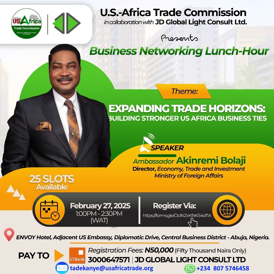 Business Networking Lunch-Hour Meeting organized by JD Global Light Consult Ltd